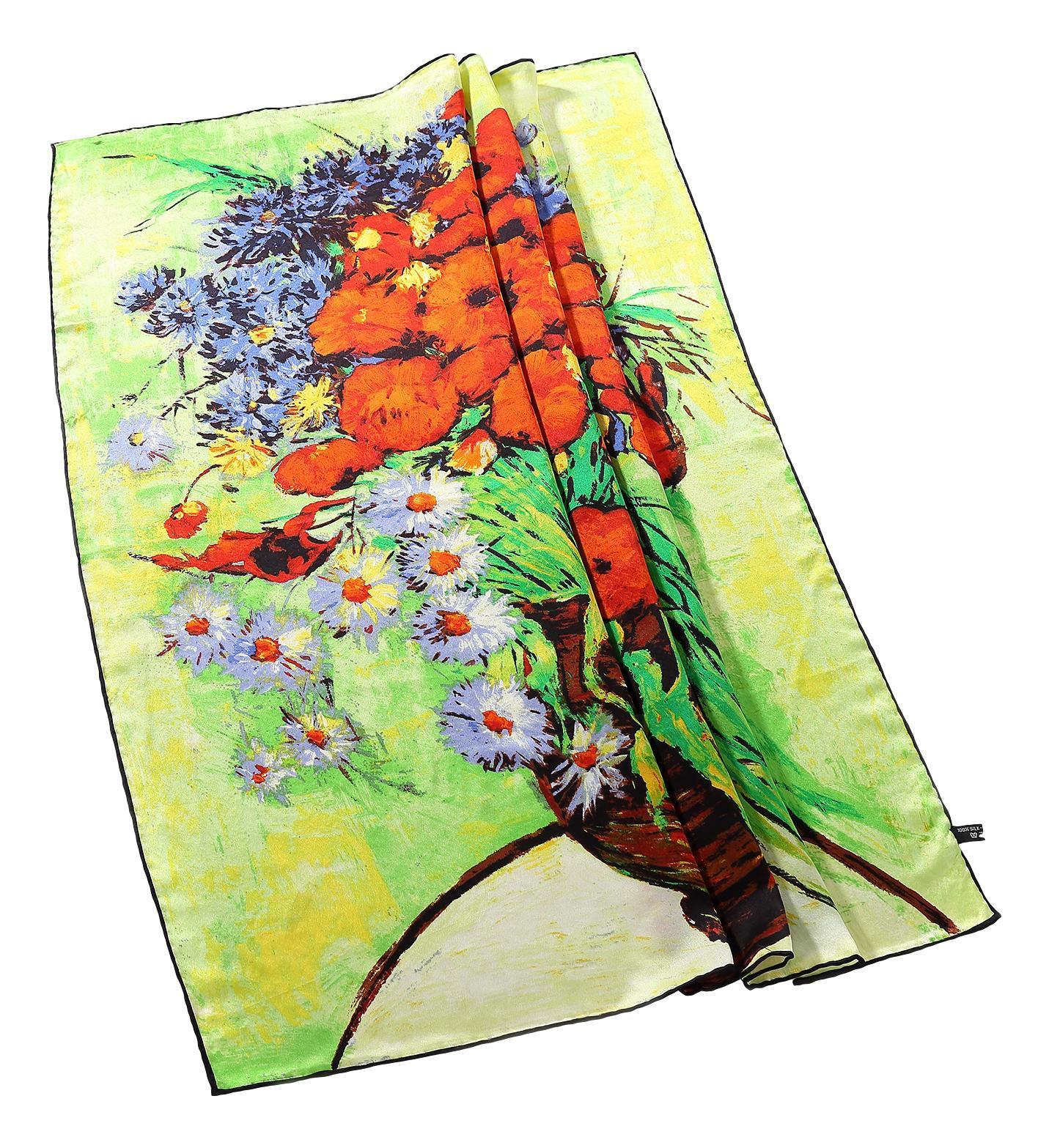 Large Square Silk Scarf Classic Painting Lady in Flowers SZD203 – Yangtze  Store