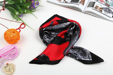 Silk and Viscose Organza Shawl Wrap Scarf Dark Red with Silver Threads –  Yangtze Store